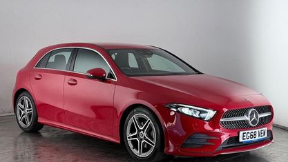 Używany Mercedes A180 AMG Line Premium 116 KM (85 kW) 2019 Czerwony Hatchback
