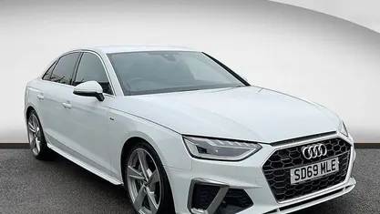 Used Audi A4 S-Line 245 HP (180 kW) 2019 White Sedan