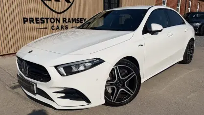 Used Mercedes A35 AMG Executive 306 HP (225 kW) 2019 White Sedan