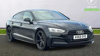 Used Audi A5 Sportback Black Edition 150 HP (110 kW) 2019 Black Hatchback