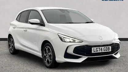 Solid arctic white Used 2024 MG MG3 Trophy Hatchback | £14,174 (Fair price)