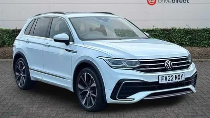 White Used 2022 VW Tiguan R-line SUV | £23,552 (Fair price)
