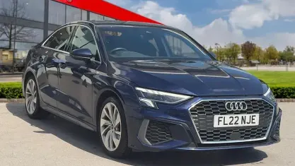 Used Audi A3 S-Line 190 HP (139 kW) 2022 Blue Sedan