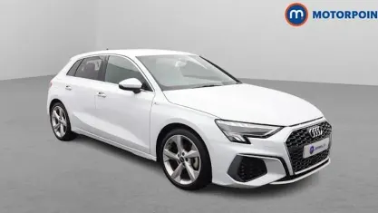 Used Audi A3 Sportback S-Line 110 HP (80 kW) 2023 White Hatchback