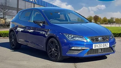 Used Seat Leon Black Edition 150 HP (110 kW) 2020 Blue Hatchback