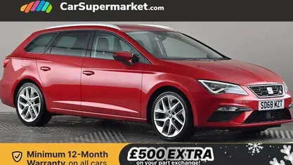 Red Used 2018 Seat Leon FR Sport Estate | £13,697 (Fair price)