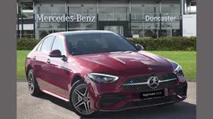 Red Used 2024 Mercedes C300e AMG Line Premium Plus Sedan | £38,995 (Fair price)
