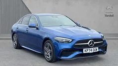 Blue Used 2024 Mercedes C300e AMG Line Premium Sedan | £37,497 (Fair price)