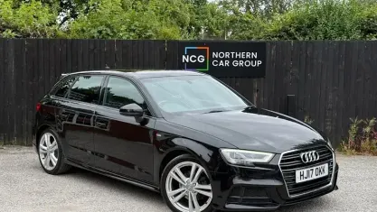 Used Audi A3 Sportback S-Line 150 HP (110 kW) 2017 Black Hatchback