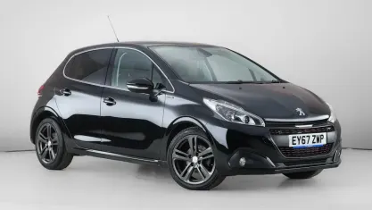 Used Peugeot 208 GT-line 110 HP (80 kW) 2017 Black Hatchback