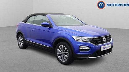 Second-hand VW T-Roc Cabriolet Design 150 CP (110 kW) 2021 Albastru Cabrio