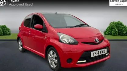 Used Toyota Aygo Style 68 HP (50 kW) 2014 Red Hatchback