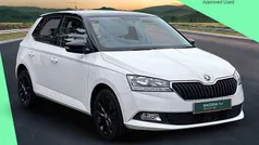 Candy white black magic pearl effect Used 2021 Skoda Fabia SE Hatchback | £12,266 (Fair price)