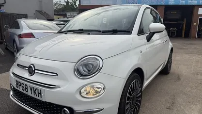 White Used 2019 Fiat 500 Lounge Hatchback | £7,795 (Fair price)