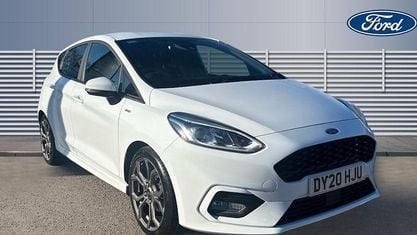 Second-hand Ford Fiesta ST-Line 125 CP (91 kW) 2020 Alb Hatchback