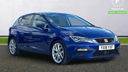 Used Seat Leon FR 125 HP (91 kW) 2018 Blue Hatchback