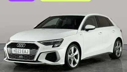 Used Audi A3 Sportback S-Line 150 HP (110 kW) 2023 White Hatchback