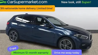 Used BMW 118 Sport Line 136 HP (100 kW) 2021 Blue Hatchback