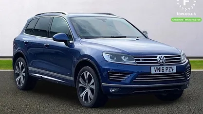 Used VW Touareg R-line 262 HP (192 kW) 2016 Blue SUV