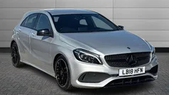 Polar silver Used 2018 Mercedes A200 AMG Line Premium Hatchback | £12,990 (Fair price)
