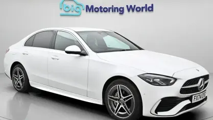 Used Mercedes C300e AMG line 313 HP (230 kW) 2024 White Sedan