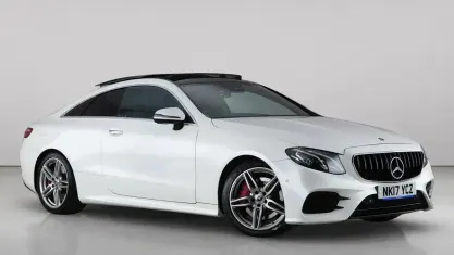 Used Mercedes E400 AMG line 333 HP (244 kW) 2017 White Coupe
