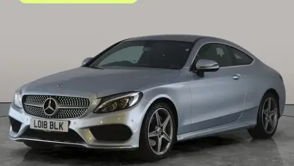Begagnad Mercedes C220 AMG line 170 HK (125 kW) 2018 Silver Sportkupé