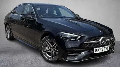 Used Mercedes C200 AMG line 204 HP (150 kW) 2025 Black Sedan