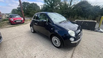 Used Fiat 500 Lounge 69 HP (50 kW) 2012 Blue Hatchback