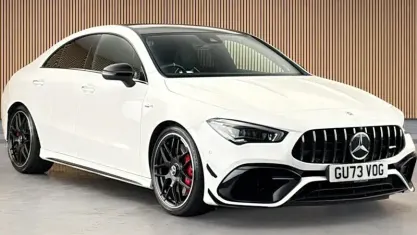Used Mercedes CLA45 AMG AMG 421 HP (309 kW) 2022 White Coupe