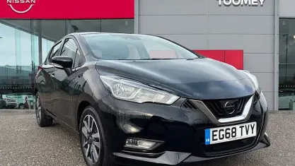 Used Nissan Micra Acenta 71 HP (52 kW) 2019 Black Hatchback