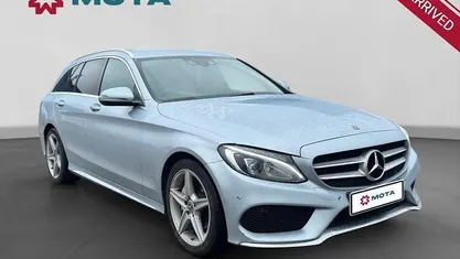 Used Mercedes C220 AMG line 170 HP (125 kW) 2018 Silver Estate