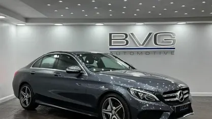 Käytetty Mercedes C220 AMG line 170 HP (125 kW) 2015 Harmaa Sedan