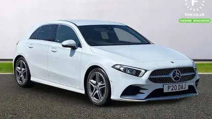 Used Mercedes A200 AMG line 163 HP (119 kW) 2019 White Hatchback