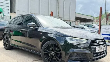 Used Audi A3 Sportback S-Line 150 HP (110 kW) 2019 Black Hatchback