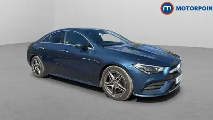 Used Mercedes CLA250 AMG Line Premium Plus 224 HP (164 kW) 2022 Blue Coupe
