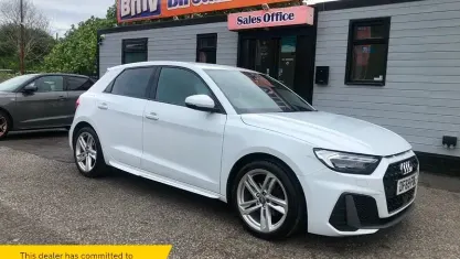 Used Audi A1 Sportback S-Line 116 HP (85 kW) 2020 White Hatchback