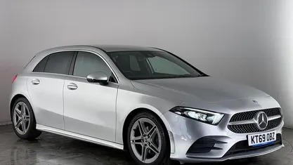 Used Mercedes A200 AMG line 150 HP (110 kW) 2019 Silver Hatchback
