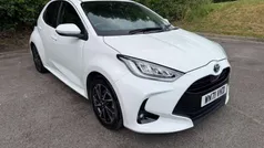White Used 2021 Toyota Yaris Hybrid Design Hatchback | £15,995 (Fair price)