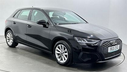 Usado Audi A3 Sportback 116 CV (85 kW) 2021 Negro Utilitario