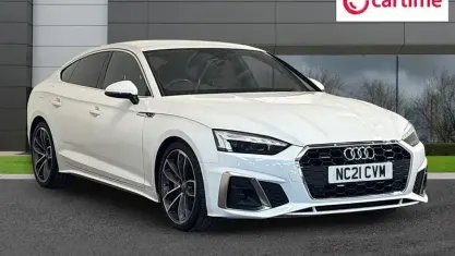 Used Audi A5 Sportback S-Line 204 HP (150 kW) 2021 White Hatchback