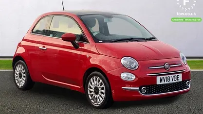 Red Used 2018 Fiat 500 Lounge Hatchback | £7,099 (Fair price)