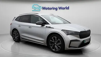 Silver Used 2023 Skoda Enyaq iV SportlinePlus SUV | £26,400 (Fair price)