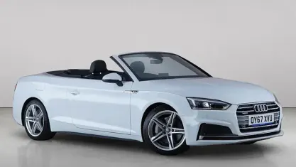 Used Audi A5 Cabriolet S-Line 252 HP (185 kW) 2017 White Cabriolet
