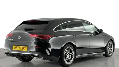 Used Mercedes CLA250 AMG line 224 HP (164 kW) 2021 Black Coupe