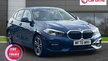 Used BMW 118 Sport Line 140 HP (102 kW) 2020 Blue Hatchback