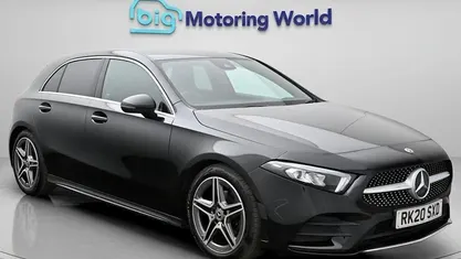 Used Mercedes A180 AMG line 136 HP (100 kW) 2020 Black Hatchback