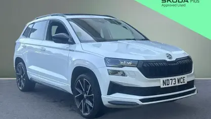 Used Skoda Karoq SportLine 150 HP (110 kW) 2023 White SUV