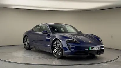 Used Porsche Taycan Performance Package 350 kW (476 HP) 2023 Gentian blue Sedan