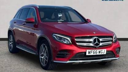 Used Mercedes GLC220 AMG Line Premium 170 HP (125 kW) 2019 Red SUV